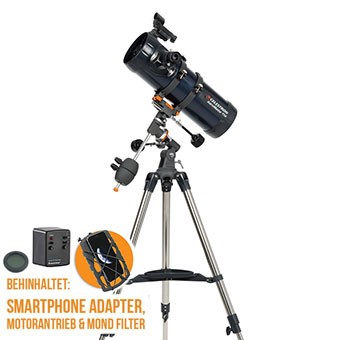 Celestron AstroMaster 114 EQ Newton MD inkl. SmartPhone Adapter